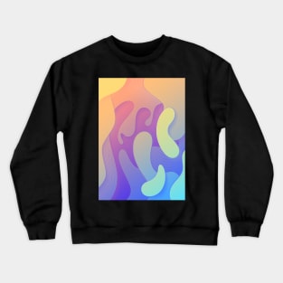 Rainbow flow | Fluid Contemporary design Crewneck Sweatshirt